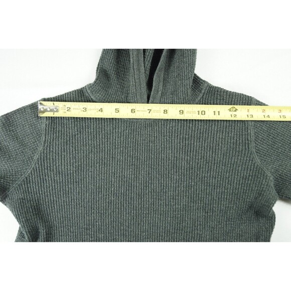 Vince Men’s Small Gray Thermal Hooded Pullover Sweater 100% Cotton Casual Winter - Picture 10 of 13